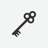 Vektor Zeichen von Schlüssel Symbol. Freischalten Symbol Vektor
