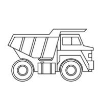 Dump LKW Symbol Vektor. Konstruktion Illustration unterzeichnen. Gebäude Symbol. Transport Logo. vektor