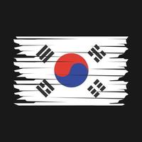 Süd Korea Flagge Illustration vektor