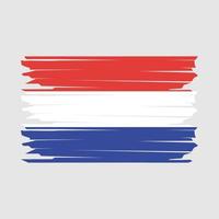nederländska flaggan illustration vektor