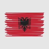 Abbildung der Flagge Albaniens vektor