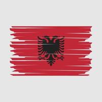 albanien flagga illustration vektor