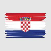 kroatien flagga illustration vektor