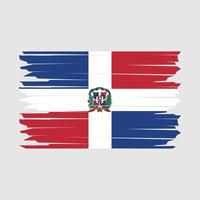 Abbildung der Flagge der Dominikanischen Republik vektor
