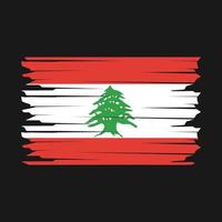 Libanon Flagge Illustration vektor