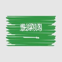 Abbildung der saudi-arabischen Flagge vektor