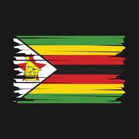 Abbildung der Simbabwe-Flagge vektor
