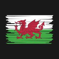 wales flagga illustration vektor