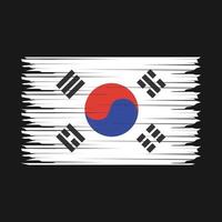 söder korea flagga illustration vektor