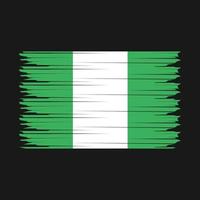 Abbildung der nigerianischen Flagge vektor