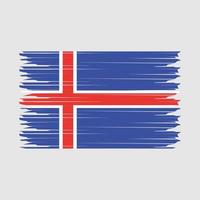 Illustration der isländischen Flagge vektor
