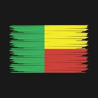 Benin Flagge Illustration vektor