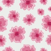 nahtlos Muster mit groß zart Purpur Blumen. Design zum Stoff, Verpackung, Abdeckungen. vektor