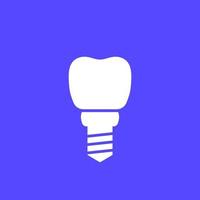 Dental implantieren Symbol, Vektor Design