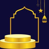 islamic ramadan tema hälsning kort mall vektor illustration, perfekt för reklam, social media, baner bakgrund behov.