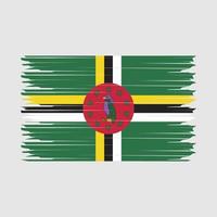 Dominica Flagge Illustration vektor