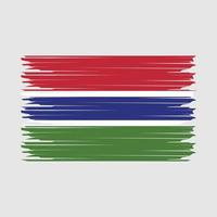 Gambia Flagge Illustration vektor