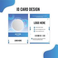 id kort design, kort mall, lutning kort, id kort, id design, identitet kort, företag identitet vektor