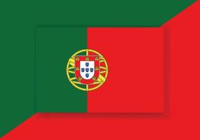 Vektor Portugal Flagge. Land Flagge Design. eben Vektor Flagge.