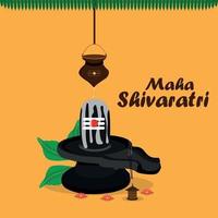 maha shivratri firande bakgrund vektor