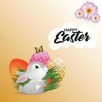 Happy Easter Day Hintergrund vektor