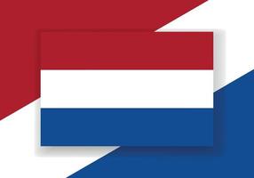 vektor nederländerna flagga. Land flagga design. platt vektor flagga.
