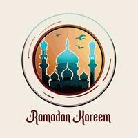 ramadan kareem islamic full Färg design vektor