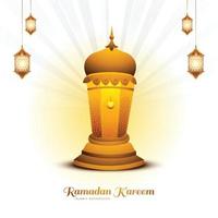 schön bunt traditionell Türkisch Lampen Ramadan kareem Feier Hintergrund vektor