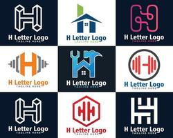 kreativ Geschäft Brief h Logo Design vektor