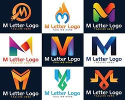 kreativ m Brief Logo Design. einzigartig modern kreativ Brief m Logo Symbol Design Vorlage Elemente. vektor