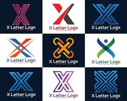 abstrakt x Brief Logo Design Branding. x Brief Logo Vorlage Illustration Design. x modern Logo Vektor Grafik Element,