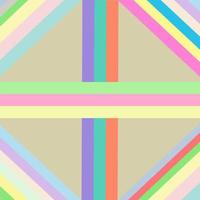 Sanft Regenbogen Pastell- multi Linie nahtlos Muster auf Braue Hintergrund vektor