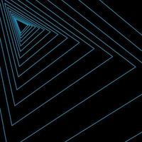 skarp hörn blå ljus mång rader skikten geometrisk kreativitet fantasi abstrakt i svart bakgrund vektor