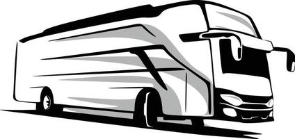 Linie Kunst Bus Transport Vektor