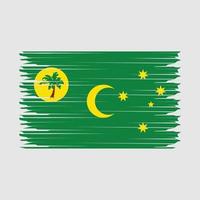 Kokos Inseln Flagge Illustration vektor