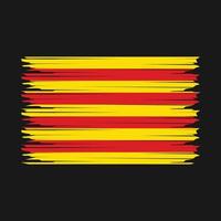 catalonia flagga illustration vektor