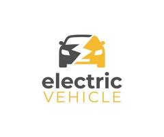 elektrisk bil logotyp vektor. elektrisk fordon laddning station logotyp. elektrisk bil tecken knapp. eco transport. vektor