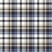 Plaid-Muster-Stoff-Vektordesign ist in einem einfachen Twill gewebt, zwei über zwei unter der Kette, wobei bei jedem Durchgang ein Faden vorgeschoben wird. vektor