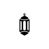 islamisch Laterne einfach eben Symbol Vektor Illustration. Laterne Symbol Vektor