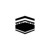 Kaaba einfach eben Symbol Vektor Illustration