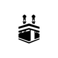 Kaaba einfach eben Symbol Vektor Illustration