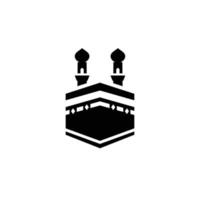 Kaaba einfach eben Symbol Vektor Illustration