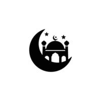 ramadan enkel platt ikon vektor illustration. ramadan ikon. moské ikon