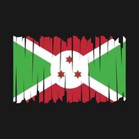 burundi flaggborste vektor