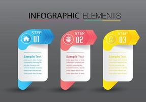 modern textrutmall, bannerinfographics vektor