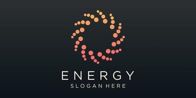 Energie Logo Designs Vektor, Solar- Sonne Leistung Logo vektor