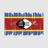 swaziland flagga borsta vektor