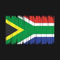 Bürste der südafrikanischen Flagge vektor