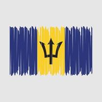 barbados flagge bürste vektor