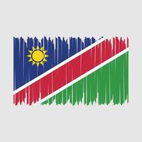 namibia flagge bürste vektor